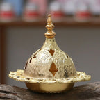 Incensario decorativo dorado