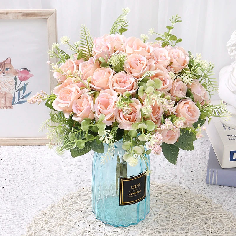 Ramo de rosas artificiales para decoración