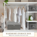 Caja organizadora plegable con tapa y asas