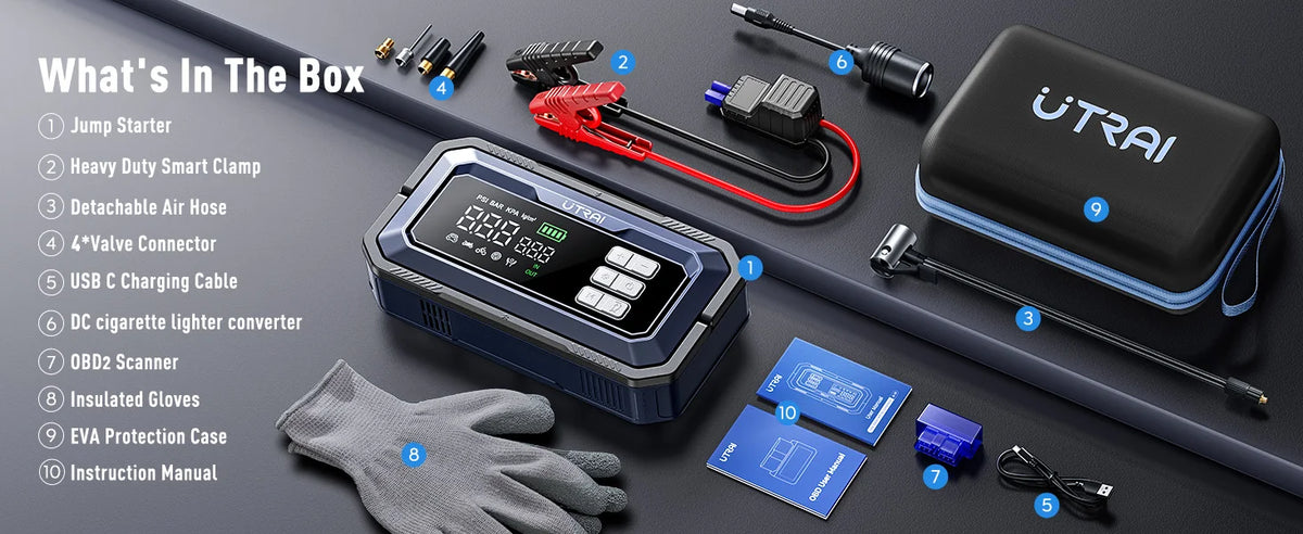 Arrancador UTRAI para auto de 12 V