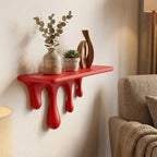 Repisa decorativa de pared con gotas