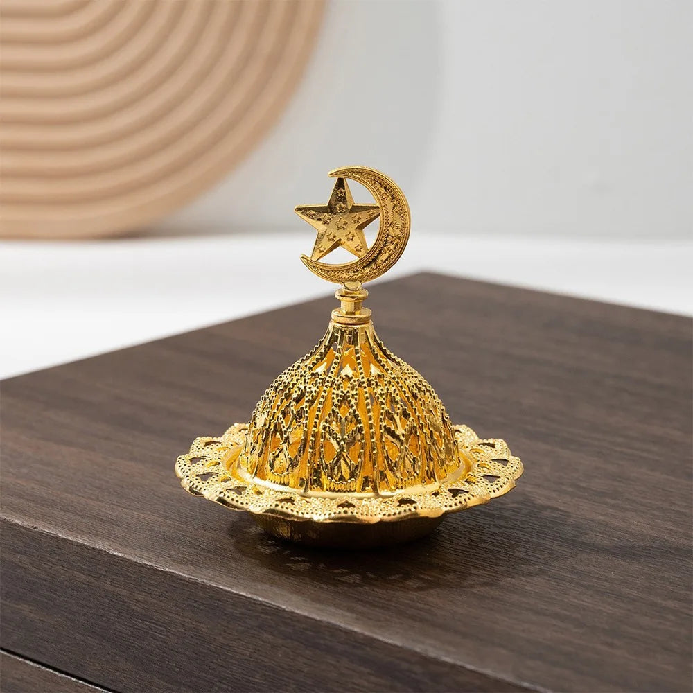 Incensario decorativo dorado