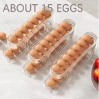 Organizador de huevos de 2 niveles para refrigerador
