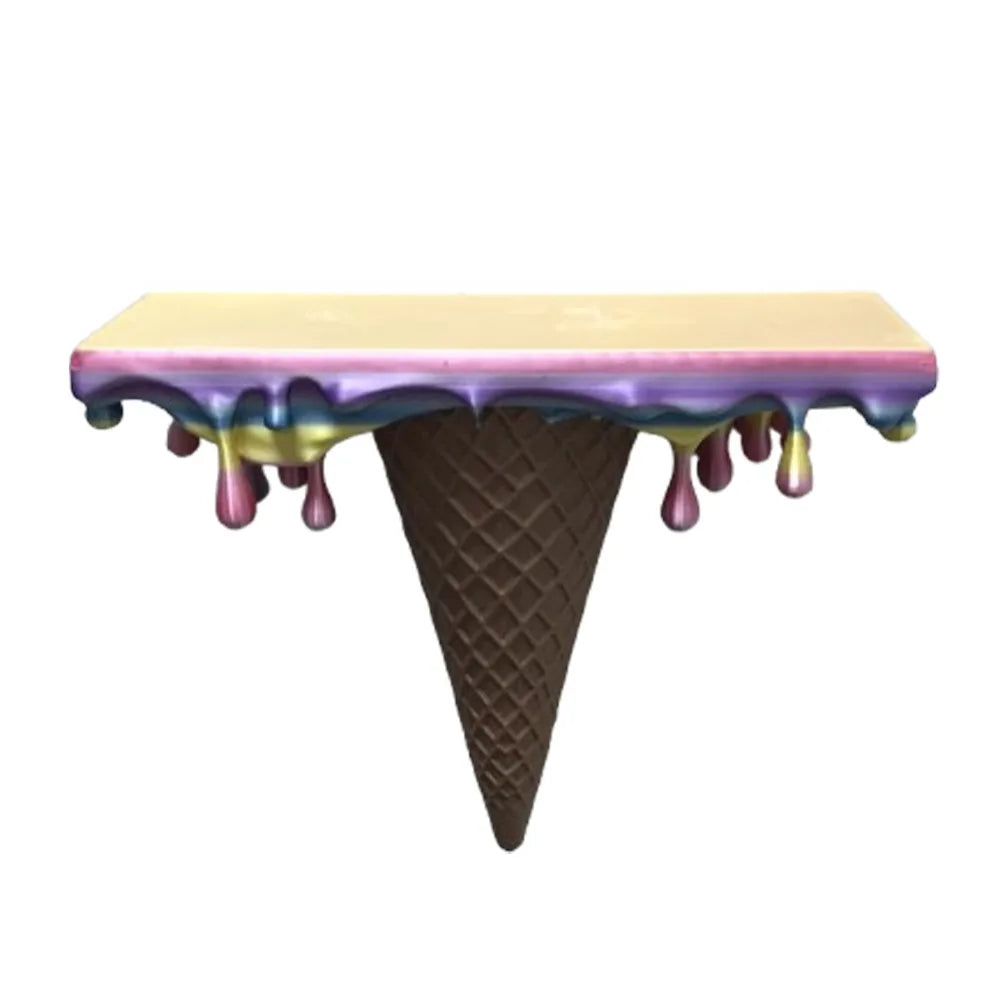 Repisa de pared tipo helado derretido