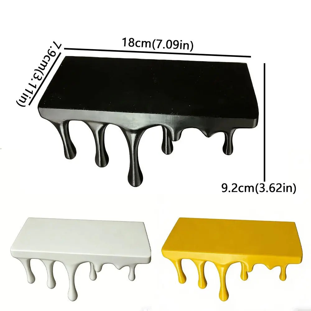 Repisa de pared con efecto derretido