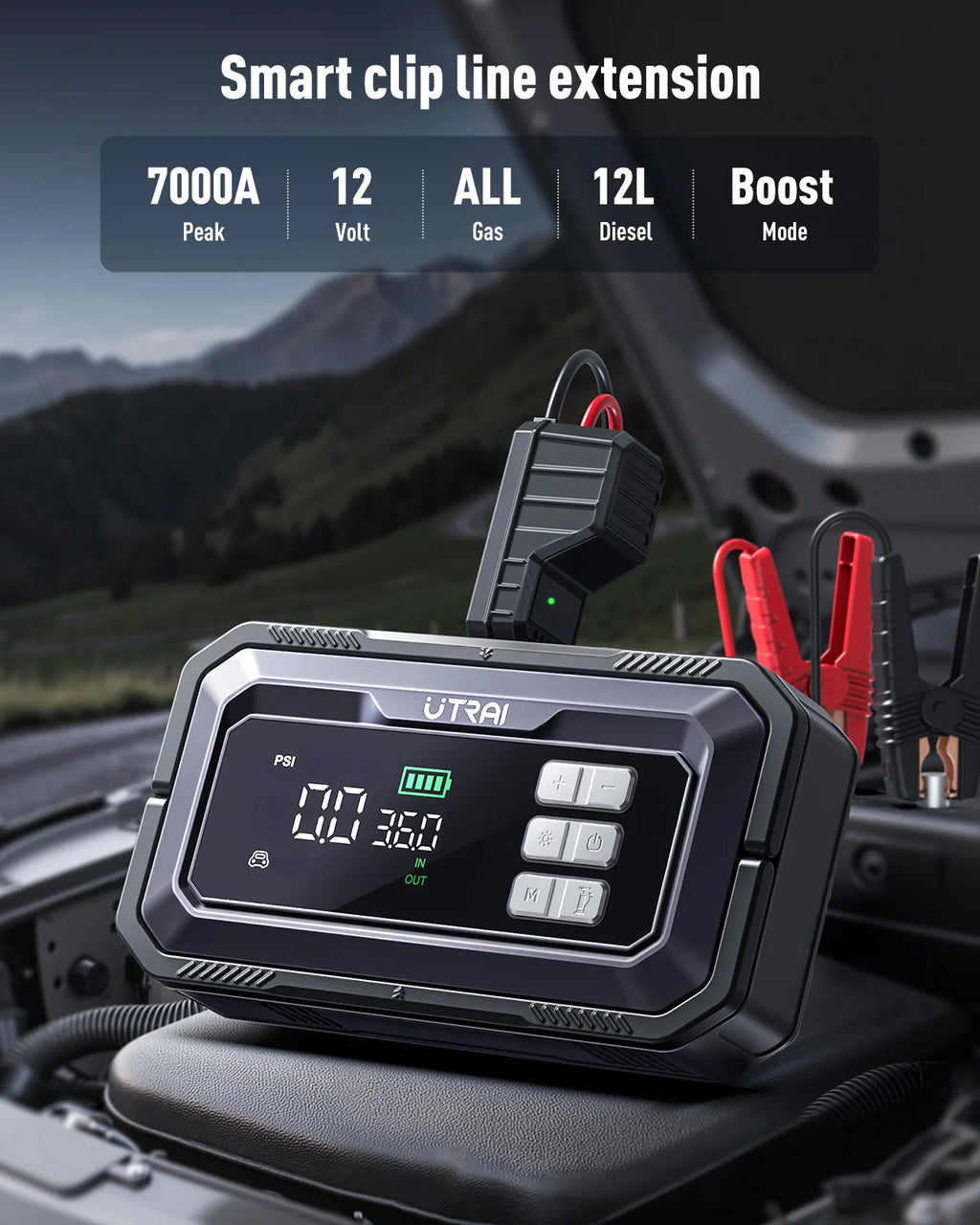 Arrancador UTRAI para auto de 12 V