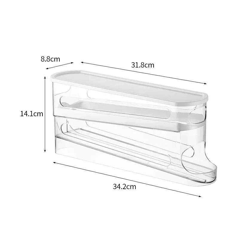 Organizador de huevos de 2 niveles para refrigerador