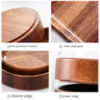 Tazón de madera para ensaladas