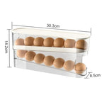 Organizador de huevos de 2 niveles para refrigerador