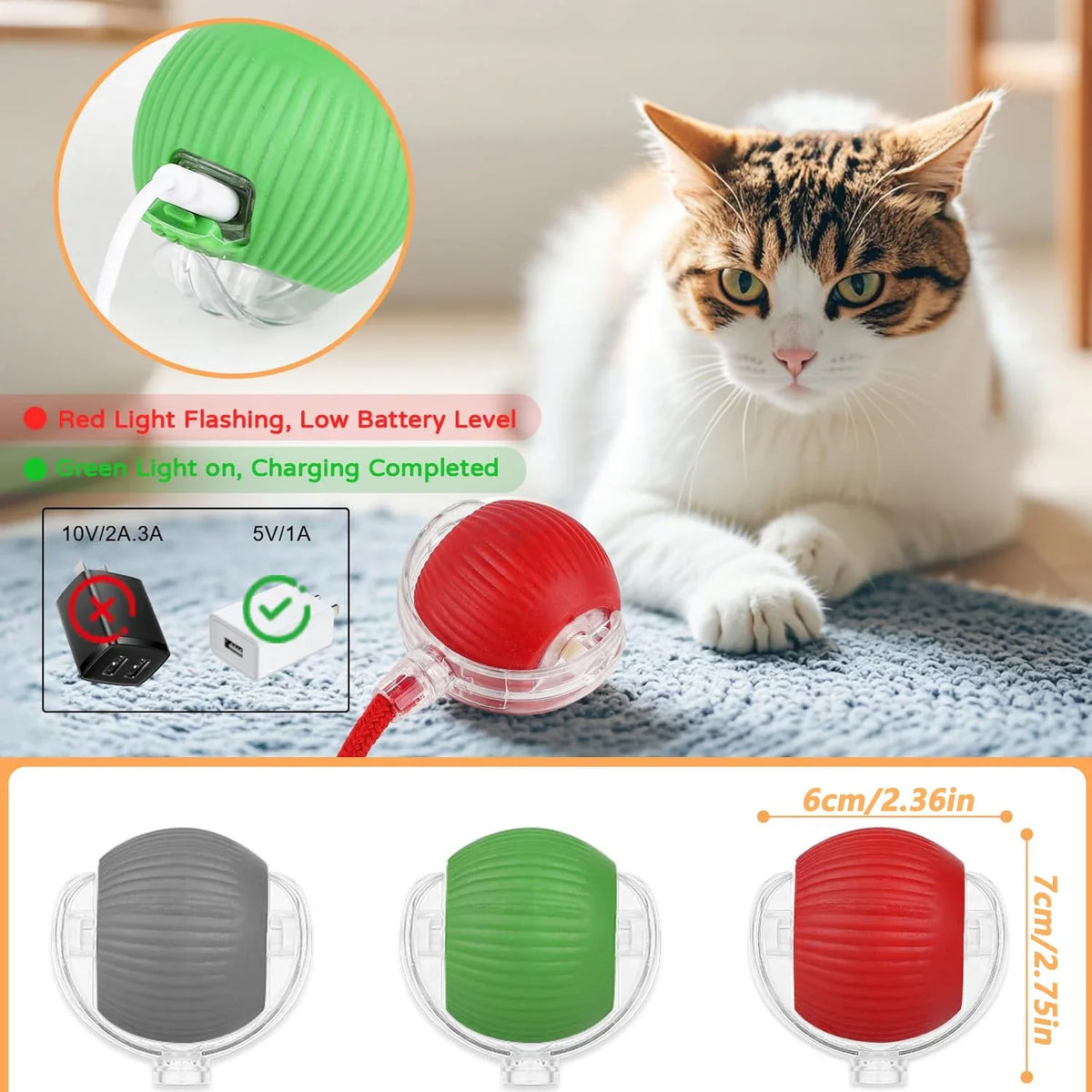Juguete interactivo para gato | Elige modelo y color