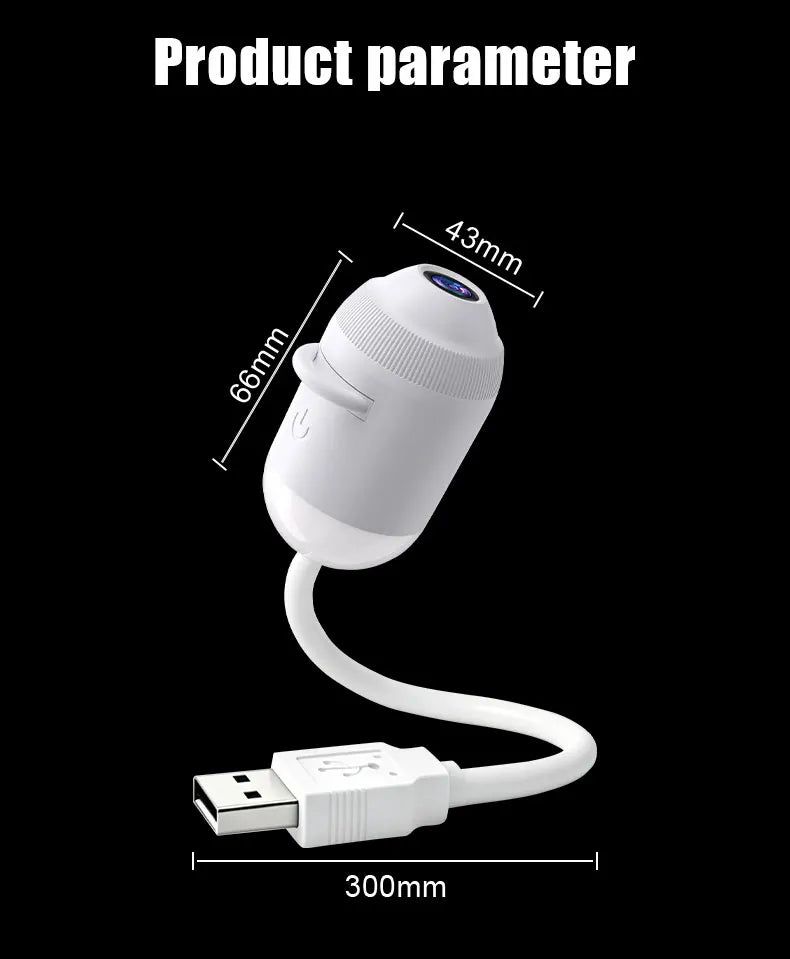 Luz USB con proyector de estrellas