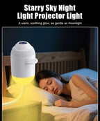 Luz USB con proyector de estrellas