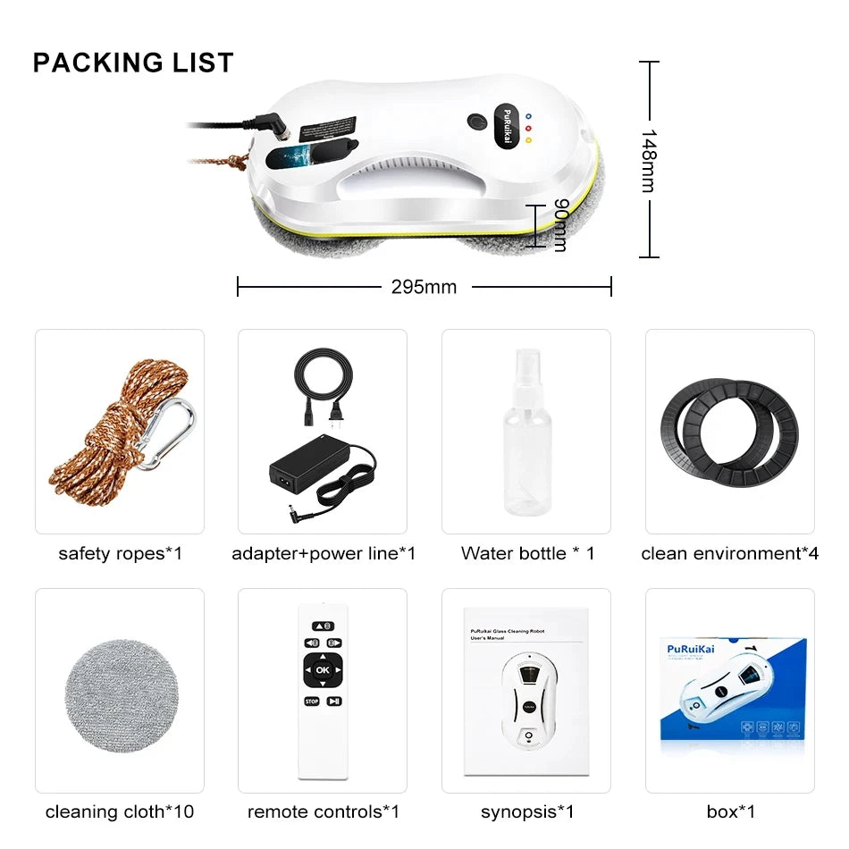 Robot limpiavidrios con control remoto PRK-309