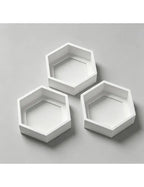 Repisas hexagonales de pared, 3 piezas