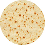 Cobija redonda con estampado de tortilla · vista 4