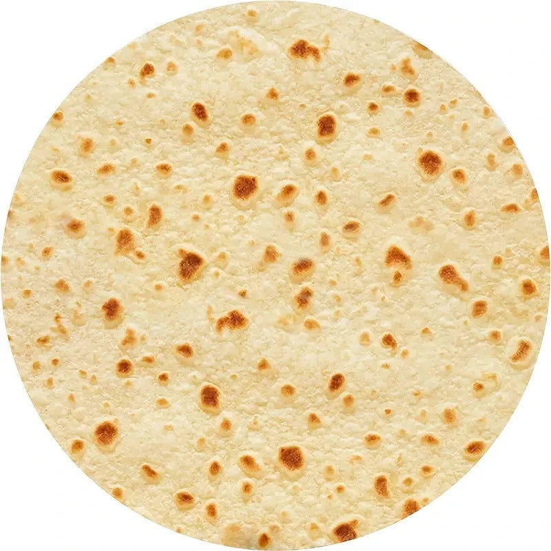 Cobija redonda con estampado de tortilla · vista 4