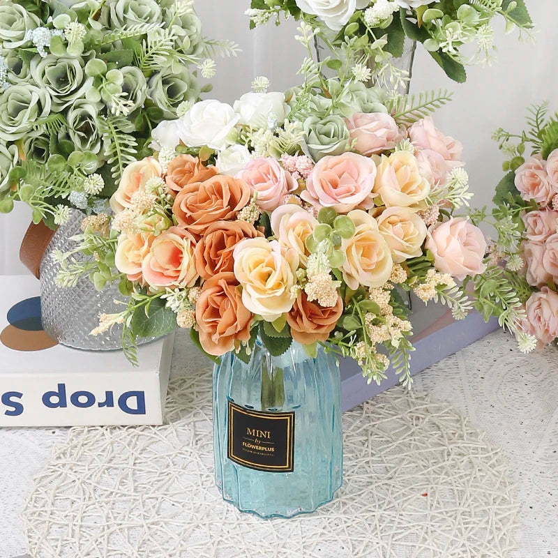 Ramo de rosas artificiales para decoración