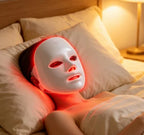 Máscara facial LED blanca de 7 colores