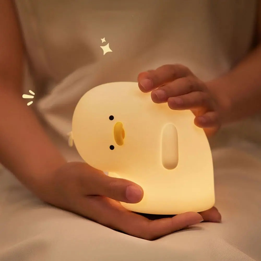Lámpara nocturna de patito | Luz cálida o multicolor