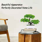 Planta artificial decorativa con maceta