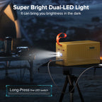 Batería externa QOOVI de 60,000 mAh con luz LED