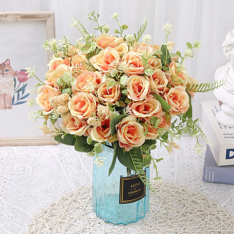Ramo de rosas artificiales para decoración