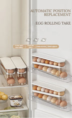 Organizador de huevos de 2 niveles para refrigerador