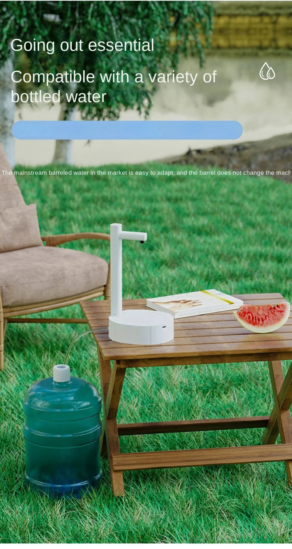 Dispensador de agua recargable para garrafón