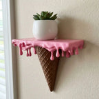 Repisa de pared tipo helado derretido