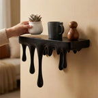 Repisa de pared con efecto derretido
