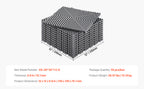Piso modular con drenaje de 30.5 × 30.5 cm