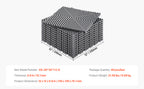 Piso modular con drenaje de 30.5 × 30.5 cm