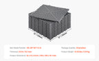 Piso modular con drenaje de 30.5 × 30.5 cm