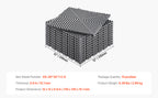 Piso modular con drenaje de 30.5 × 30.5 cm