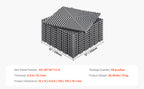 Piso modular con drenaje de 30.5 × 30.5 cm