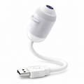 Proyector USB blanco con cuello flexible