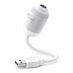 Proyector USB blanco con cuello flexible