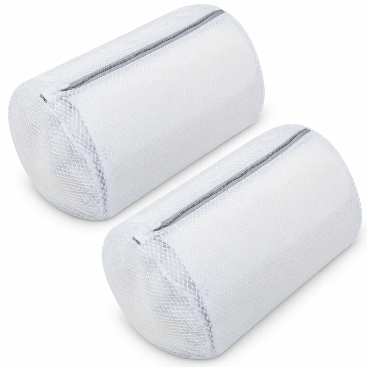 Set de dos bolsas de malla blancas para lavado