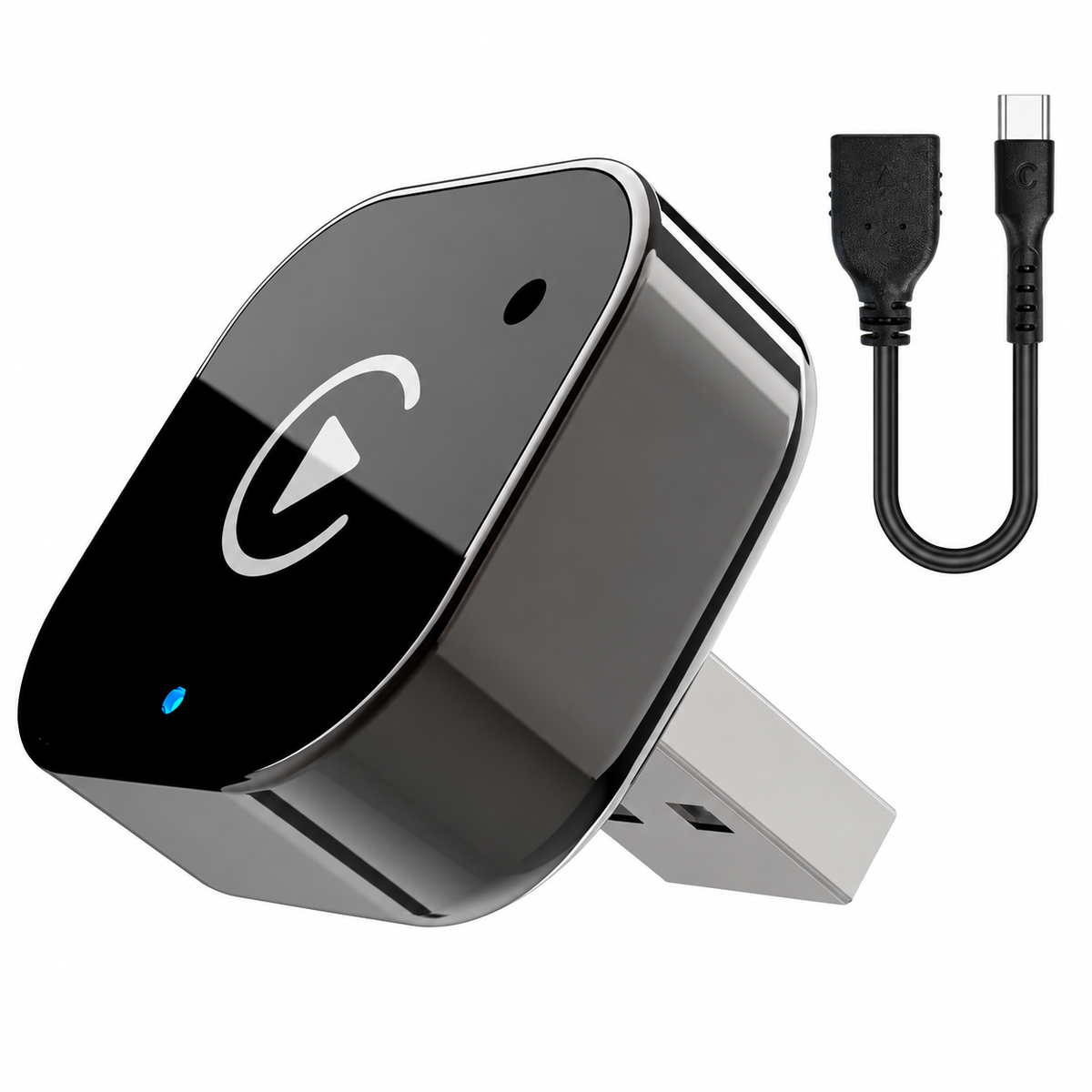 Adaptador USB 2 en 1 para CarPlay y Android Auto inalámbricos